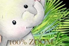 Elephant clipart, Watercolor Baby, Babies. little animal Product Image 4