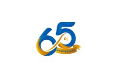 65th logotype design template concept Product Image 1