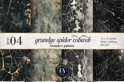 Spooky Grunge Cobweb Digital Papers |Spooky Digital Paper Product Image 1