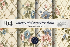 Vintage Floral Wallpaper |Ornamental Flower Pattern Product Image 1