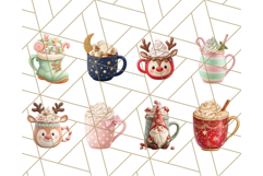 Christmas Coffee Mugs Clipart 60 PNG Festive Cups Product Image 6