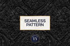 Black Lace Pattern, Gothic Lace Digital Paper Product Image 3