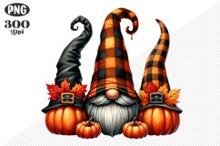 Halloween Gnomes Sublimation - Clipart PNG Design Product Image 1