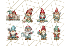 Farmer Gnome Clipart, Cute Farm Gnomes PNG Illustrations Product Image 6