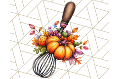 Fall Cottagecore Kitchen Clipart, Cozy Autumn Kitchen PNG Product Image 2