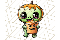Monster Café Halloween PNG Clipart, Coffee Holiday Clip Art Product Image 2
