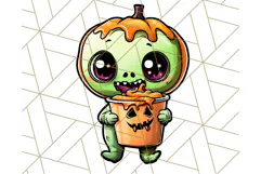 Monster Café Halloween PNG Clipart, Coffee Holiday Clip Art Product Image 2