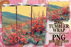 Colorful Spring Floral Tumbler Design Product Image 1