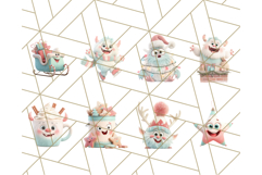 Kawaii Christmas Yeti PNG Clipart, Cute Bigfoot Holiday Art Product Image 2