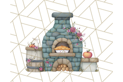Cottagecore Kitchen Chicken Clipart PNG, Fairytale Style Product Image 2