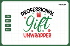 Christmas Dog Bandana Quotes SVG | Gift Unwrapper Product Image 3