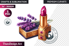 Lavender Clipart PNG, Purple flower arrangement sublimation Product Image 1