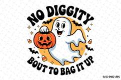 No Diggity bout to bag it up Svg | Halloween Svg | Svg Files Product Image 1