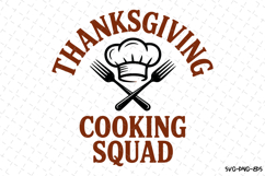 Thanksgiving Cooking Squad Svg | Halloween Svg | Svg File Product Image 1