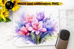 Spring flower Mouse pad sublimation,Spring mousepad png Product Image 1