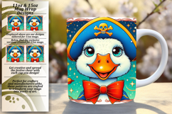 Chic 11oz Mug Wrap Png Design , Goose Product Image 1