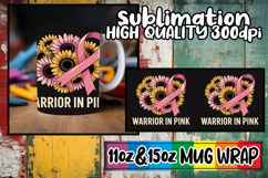 Timeless moments 11oz 15oz sublimation wrap, Breast Cancer Product Image 1