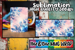 Charming scenes sublimation print wrap, Watercolor Pattern Product Image 1