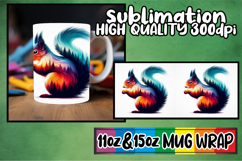 Enchanting evenings 11oz 15oz mug wrap, Animals Art Product Image 1