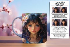 Sassy 15oz Mug Wrap Png Template , Fairy Product Image 1