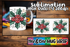 Unique thoughts 11oz 15oz sublimation wrap, Cute Christmas Product Image 1
