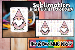 Bright beginnings sublimation mug wrap, Gnomes Product Image 1