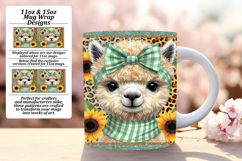 Magical 15oz Mug Wrap Png Design , Cute Animals Product Image 1