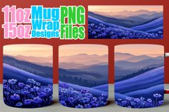 Scenic Landscape Mug Wrap - Springtime Sublimation Product Image 1