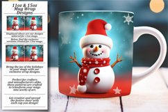 Vibrant Wintertime Cheer: Sublimation Christmas Mugs Product Image 1