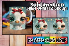 3D Holiday Mug Wrap 11oz 15oz Christmas Design Product Image 1