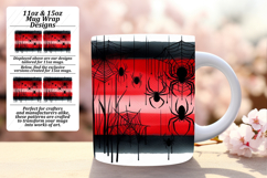 Fashionable 11oz Mug Wrap Png Template , Halloween Product Image 1