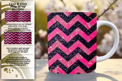 Glitter Stripe Mug 11oz/15oz Wrap for Sublimation Product Image 1