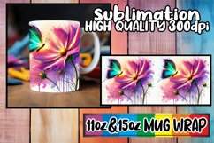 Cheerful mornings sublimation print wrap, Butterfly Product Image 1