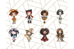Halloween Whimsy Clipart, Cute Costume PNG Graphics Product Image 6