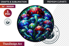 Autumn Stained Glass PNG, Fall Thanksgiving Pumpkin clipart Product Image 1