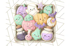 Haunted Sweet Shoppe PNG Clipart, Pastel Halloween Bakery Product Image 2