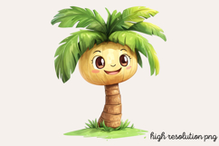 Cute Kawaii Summer Clipart PNG Product Image 1