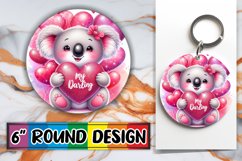 Radiant Round Car Coaster Magic, Valentines Product Image 1