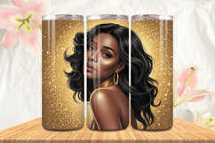 Black Girl Magic Black Woman Positive mind 20oz Tumbler wrap Product Image 1