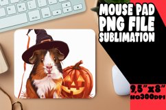 Pumpkin Animal Round Sublimation Mouse Pad PNG Product Image 1