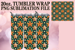 Radiant Smiles 20oz tumbler wrap, Christmas Product Image 1