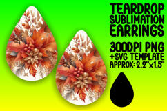Charming Teardrop Design for Crafts , Autumn Flower Product Image 1