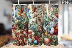 Watercolor Christmas Tumbler Wrap - High Quality 300 Dpi Product Image 1