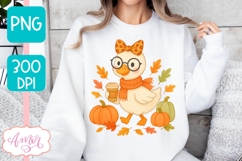 Cute goose sublimation PNG | Fall shirt sublimation design Product Image 4