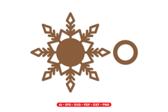 Snowflake Tealight Holder Laser Cut Design Product Image 2