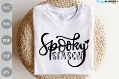 Spooky Season SVG Design , Halloween Quote SVG Cut Files Product Image 2