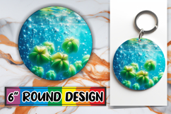 Sweet Circle Coasters Design PNG, 3D Fruits Product Image 1