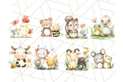 Farm and Forest Animal Pairs PNG Adorable Animal Companions Product Image 6