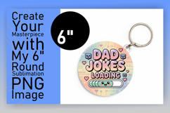 Sleek Keychain Circle Design Template , Father's Day Product Image 1