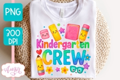 Kindergarten crew shirt PNG, Pre school Teacher sublimation Product Image 2
